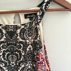 Dee Elle for Anthropologie High-Low Patchwork Dres